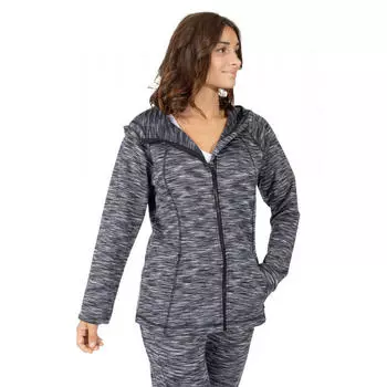 Куртка с капюшоном из технического флиса в полоску SPYDER, цвет schwarz