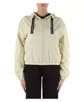 Куртка с капюшоном из технической ткани Calvin Klein Jeans, зеленый