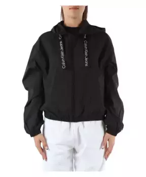 Куртка с капюшоном из технической ткани Calvin Klein Jeans, черный