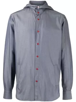 Куртка с капюшоном Kiton, синий
