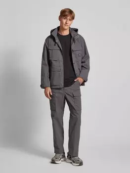 Куртка с капюшоном модель «БАЛТО» Carhartt Work In Progress, антрацит