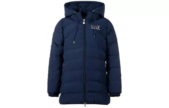 Куртка с капюшоном на молнии EMPORIO ARMANI, Marine Blue