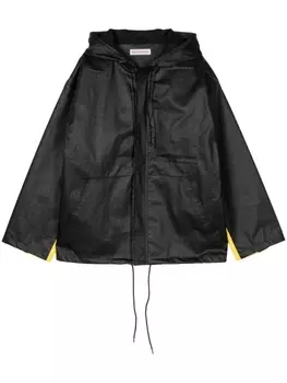 Куртка с капюшоном с логотипом Walter Van Beirendonck, черный