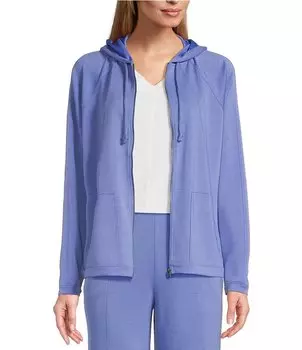 Куртка с капюшоном Westbound Soft Touch с длинными рукавами и молнией спереди, фиолетовый