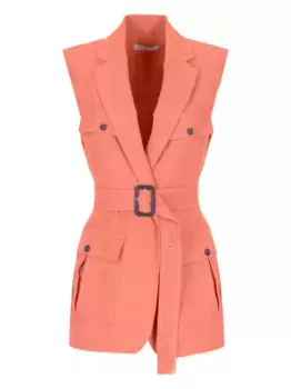 Куртка с карманами и поясом Antonelli, розовый