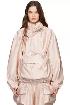 Куртка с карманами-клапанами на шнурке Simone Rocha, розовый