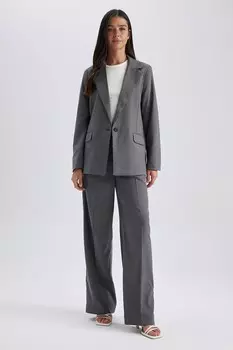 Куртка с карманами с клапанами Defacto, серый