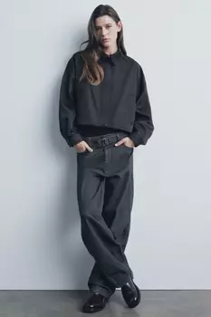 Куртка с карманами ZARA, черный