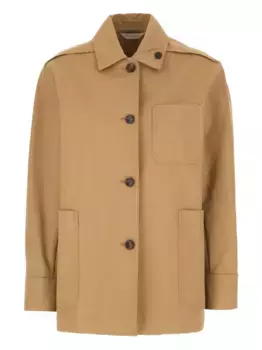 Куртка с карманом MAX MARA, коричневый