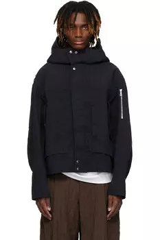 Куртка с клапанными карманами Dries Van Noten, синий