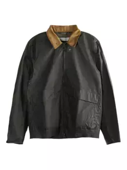 Куртка с контрастным воротником Barbour, зеленый