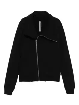 Куртка с косой молнией Rick Owens, черный