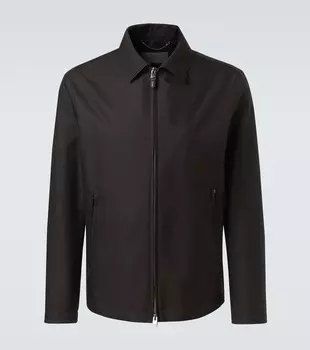 Куртка с кожаными вставками Canali
