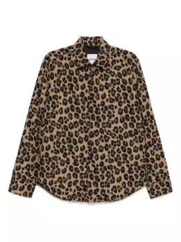 Куртка с леопардовым принтом ASPESI, коричневый