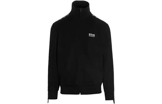 Куртка с логотипом и застежкой-молнией Golden Goose, черный