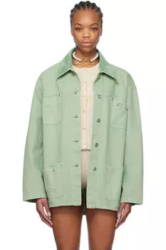 Куртка с логотипом из зеленого горного хрусталя Blumarine