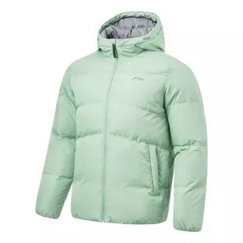 Куртка с логотипом, легкие, пуховые Куртка Li-Ning, зеленый