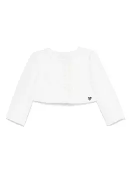 Куртка с логотипом Monnalisa, белый