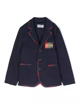 Куртка с логотипом Moschino Kids, синий