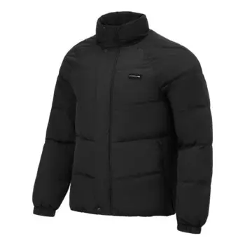 Куртка с логотипом тренировочная короткая пуховая куртка Li-Ning, черный