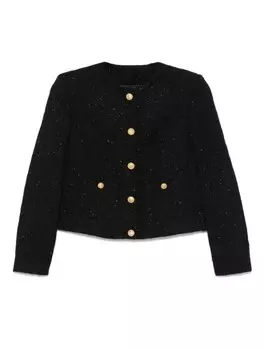 Куртка с люрексом Balmain Kids, черный