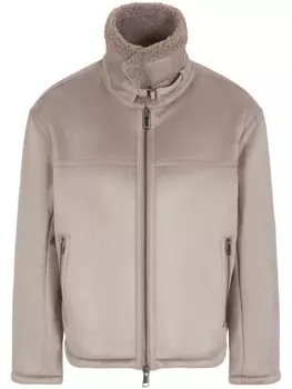 Куртка с меховым воротником Armani Exchange, нейтральный цвет