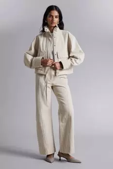 Куртка с накладными карманами H&M, слоновая кость