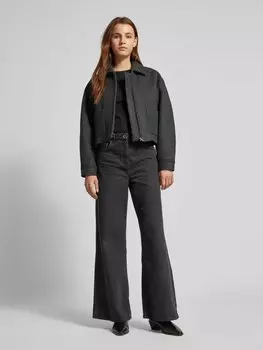 Куртка с накладными карманами Mango, антрацит