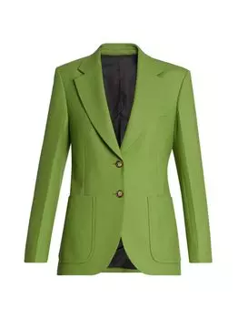 Куртка с накладными карманами Victoria Beckham, зеленый