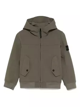 Куртка с нашивкой Compass Stone Island Junior, зеленый
