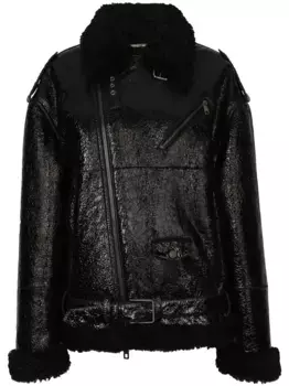 Куртка с оборками на воротнике DOLCE & GABBANA, черный