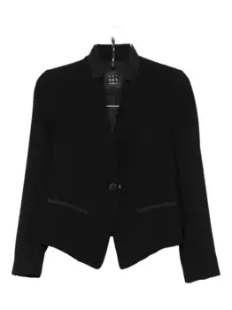 Куртка с одная пуговицей и атласная отделкой Marella, черный