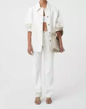 Куртка с отделкой швов кремового цвета CLOSED