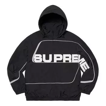 Куртка s paneled track jacket 'black whtie' Supreme, черный