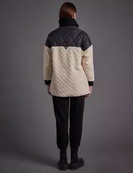 Куртка с плюшевой отделкой кремового цвета Kayra