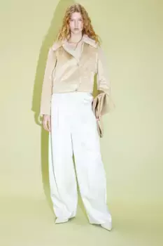 Куртка с плюшевой подкладкой H&M, бежевый
