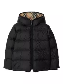 Куртка с подкладкой Burberry Kids, черный