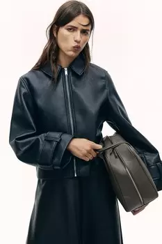 Куртка с покрытием H&M, черный