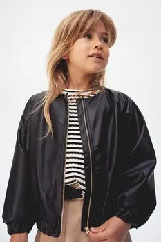 Куртка с покрытием H&M, черный