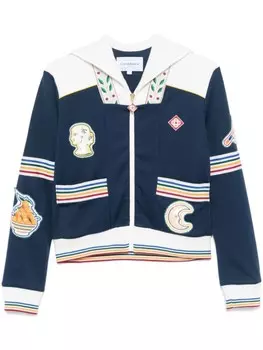 Куртка с полосатой отделкой Casablanca, синий