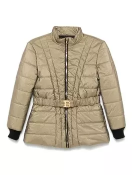 Куртка с поясом Balmain Kids, золотой
