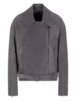 Куртка с поясом EMPORIO ARMANI, серый