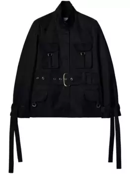 Куртка с поясом OFF-WHITE, черный