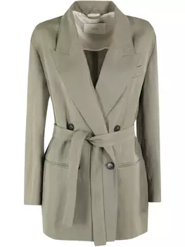 Куртка с поясом Tela, зеленый