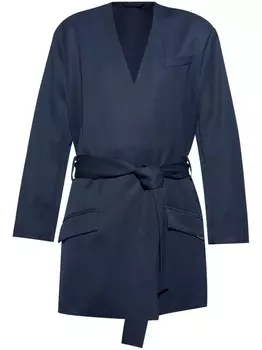 Куртка с поясом The Attico, синий