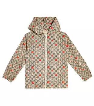 Куртка с принтом кролика питера Gucci Kids, мультиколор