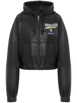 Куртка с принтом MOSCHINO JEANS, черный