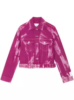 Куртка с принтом тай-дай GANNI, розовый