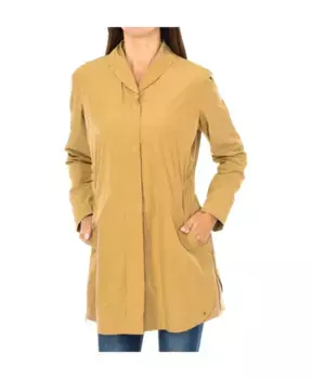 Куртка с пуговицами на лацканах и молнией Armani Jeans, коричневый