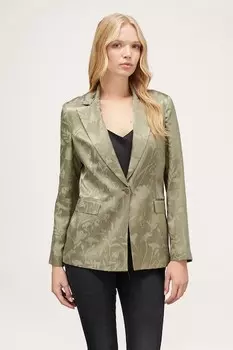 Куртка с разрезными лацканами Motivi, папоротник зеленый